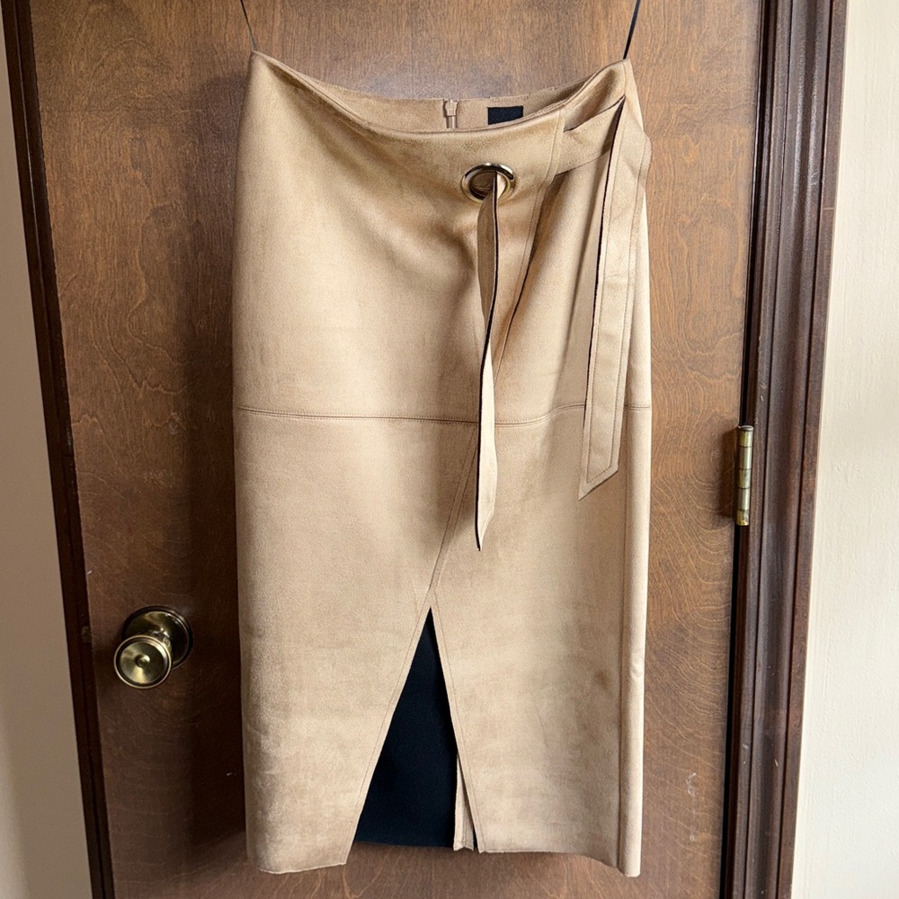 River Island faux suede Pencil skirt